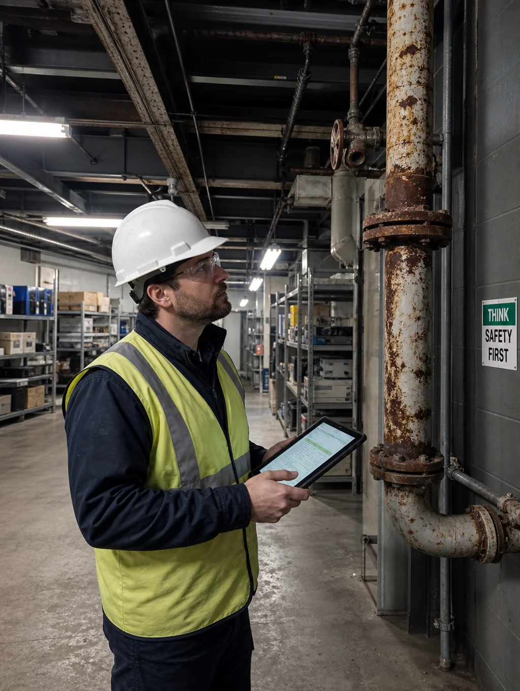 Technical fire protection assessment at an industrial facility